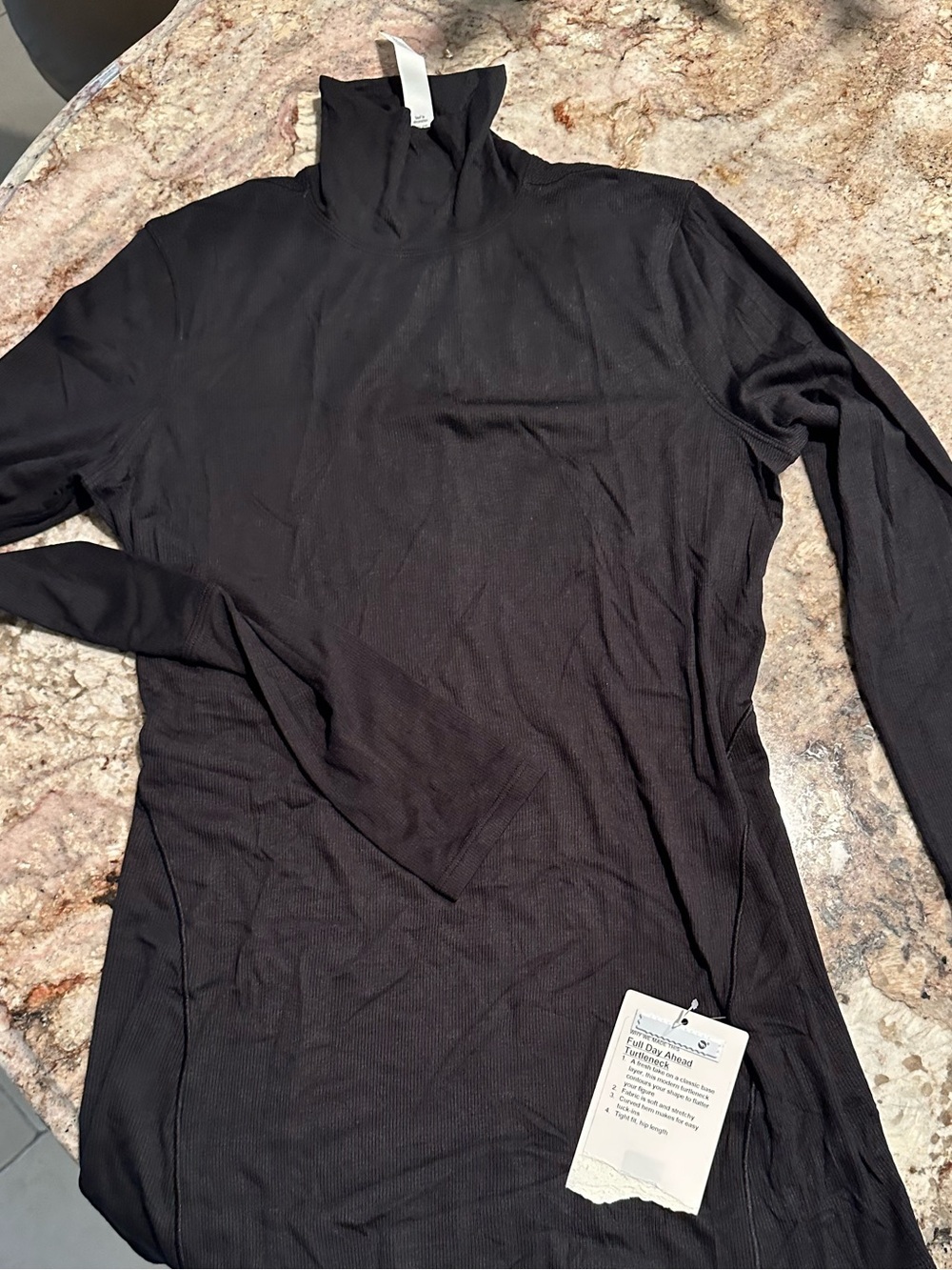NWT Lululemon Black Full Day Along Long Sleeve